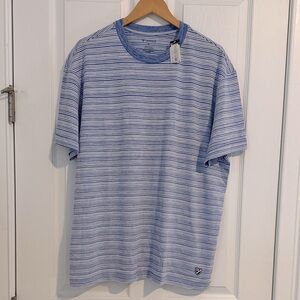 Daniel Cremieux Blue and White Striped Tee